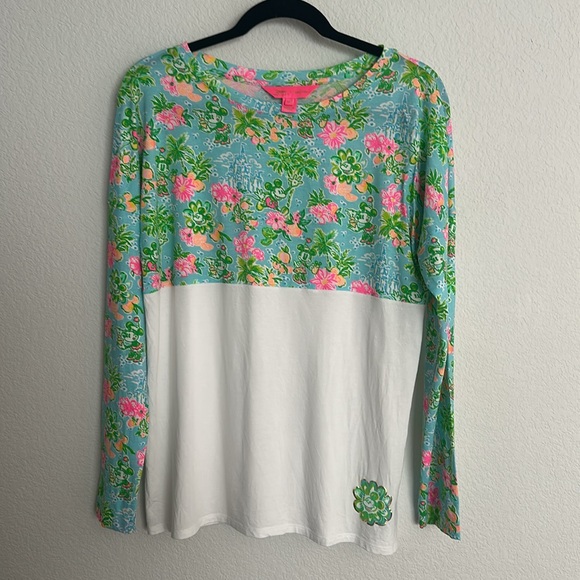 New! DISNEY X LILLY PULITZER long sleeve top M - Picture 2 of 8